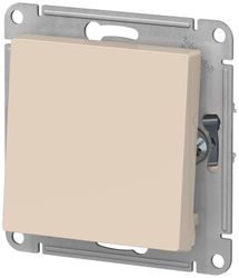 Переключатель 1-клавишный Schneider Electric Atlas Design ATN000261 бежевый, картинка