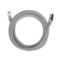 Патч-корд REXANT F/UTP CAT 6 RJ45-RJ45 26AWG LSZH серый 3 м, крупный план