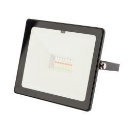 Прожектор Rexant RGB LED с пультом ДУ, 20Вт, черный, крупный план