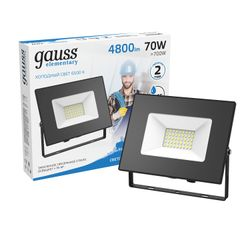 Прожектор светодиодный GAUSS Elementary G2 70W 6300lm IP65 6500К черный, изображение