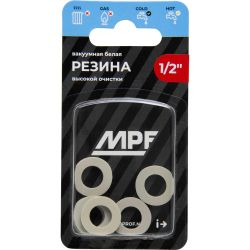 Прокладка резиновая MPF белая 1/2 6 шт, вид
