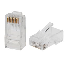 Разъем RJ-45(8P8C) REXANT под витую пару UTP CAT 6 упаковка 50 шт, картинка
