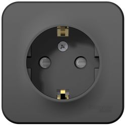 Розетка электрическая Schneider Electric BLANCA BLNRA011116 антрацит, изображение