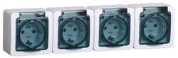 Розетка электрическая IEK ГЕРМЕС PLUS ERMP42-K03-16-54-EC белый, фото