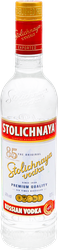 Водка STOLICHNAYA 40%, 0.5л, крупный план