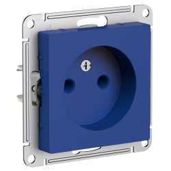 Розетка электрическая 1 пост Systeme Electric Atlas Design аквамарин 1712721, картинка