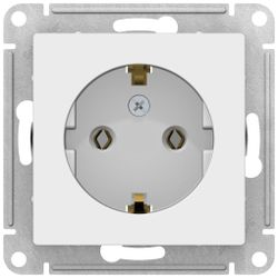 Розетка электрическая Schneider Electric Atlas Design ATN000143 белый, изображение