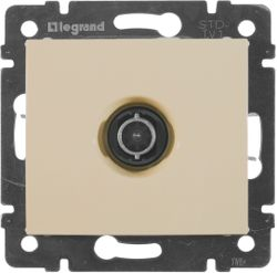 Розетка TV 1 пост Legrand Valena слоновая кость, фотография