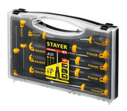 Набор отверток Stayer Hercules-K11 11 шт 25055-H11, крупный план