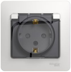 Розетка электрическая Schneider Electric GLOSSА GSL000148 белый, фото