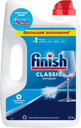 Порошок для посудомоечной машины FINISH, 2,5кг, крупный план