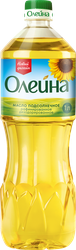 Масло подсолнечное ОЛЕЙНА рафинированное дезодорированное 1-й сорт, 1л, изображение