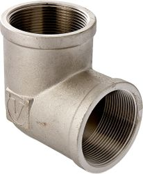 Угольник латунь никелированная VALTEC 3/4" х 20 мм, вид