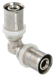 Угольник латунь никелированный VALTEC VTm.251.N 20 мм, вид