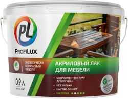 Лак мебельный Profilux венге матовый 0,9 л, вид