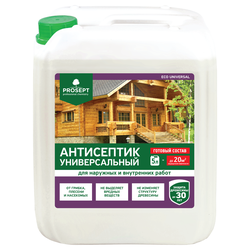 Антисептик PROSEPT Eco universal универс. для наружных и внутренних работ 5л, крупный план