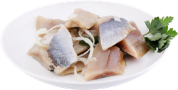 Салат Сельдь с луком ЛЕНТА FRESH, весовой, крупный план