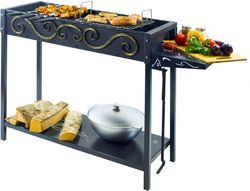 Мангал стационарный Садко 112х36х80 см, детальное фото