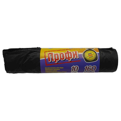 Пакеты для мусора ПВД, 160 л, 10 шт., 28 мкм Goodesta, изображение