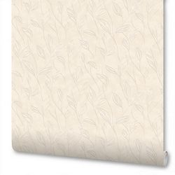Виниловые обои WALLSECRET liola 9050-23 бежевые 1,06х10,05 м, крупный план
