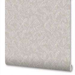 Виниловые обои WALLSECRET liola 9050-25 серые 1,06х10,05 м, фотография