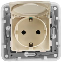 Розетка электрическая Legrand Etika 672332 слоновая кость, изображение