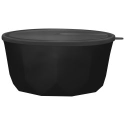Салатник PLAST TEAM black с крышкой 3,1 л, изображение