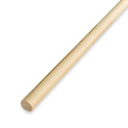 Круглый погонаж Timber&Style деревянный сращенный хвоя Экстра 15х15х1000 мм, изображение