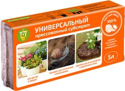Субстрат кокосовый для растений Универсальный 5 л брикет, изображение