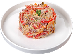 Изображение товара Салат ЛЕНТА FRESH Немецкий с ветчиной и жаренным луком, весовой