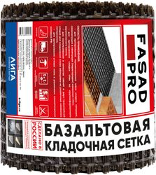 Сетка базальтовая кладочная FasadPro 25х25 мм 0,25х50 м, 50/50 кН/м, фото