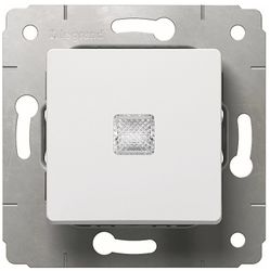 Переключатель 1-клавишный Legrand Cariva 3814 белый, вид