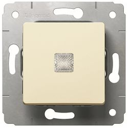 Переключатель 1-клавишный Legrand Cariva 3815 слоновая кость, вид