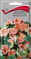 Семена Настурции низкорослой ПОИСК Малышка лососевая 1 г, фото