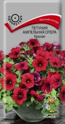 Семена Петунии ампельной ПОИСК Опера красная 5 шт, изображение