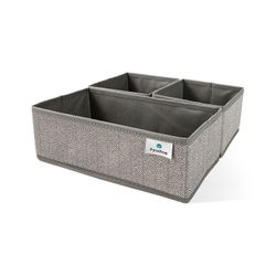 Органайзер для хранения набор 3 шт серый 28x14x10, вид