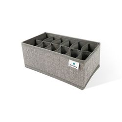 Органайзер для хранения белья серый 12 секций 30x15x11, фото