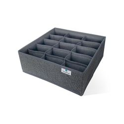 Органайзер для хранения белья графит 15 секций 30x30x11, изображение