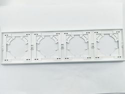 Рамка 4 поста ALTECH Encore белый, изображение