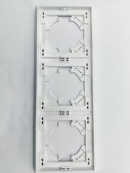 Рамка 3 поста ALTECH Encore белый, картинка