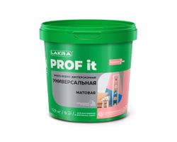 Эмаль универсальная Лакра PROF IT ВД матовая база А 0,9 кг, фотография