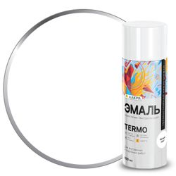 Эмаль аэрозольная термостойкая Лакра Termo +300 С Белый 1007, крупный план