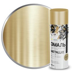 Эмаль аэрозольная Лакра Metallic Металлик золото 35, фото