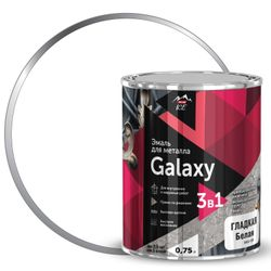 Эмаль по металлу Parade Galaxy гладкая Белый, 0,75л, изображение