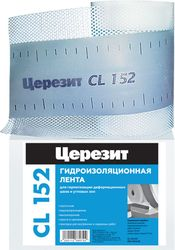 Водонепроницаемая лента Церезит CL 152 120 мм x 10 м x 0,52 мм белая, крупный план