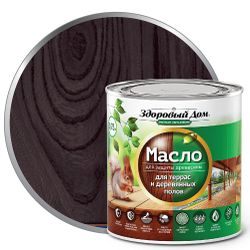 Масло для террас и деревянных полов Здоровый Дом венге 0,75л, фотография