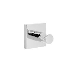 Крючок одинарный Lux Chrome хром, крупный план