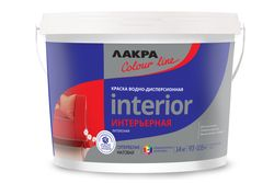 Краска Лакра ColorLine интерьерная латексная база А 14кг, картинка