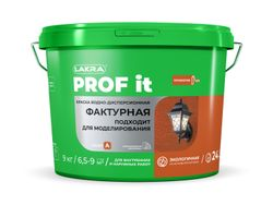 Краска фактурная лакра PROF IT 9 кг База А, картинка