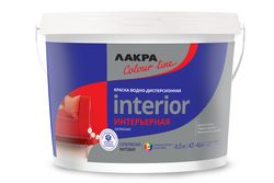 Краска Лакра ColorLine интерьерная латексная база А 6,5 кг, крупный план